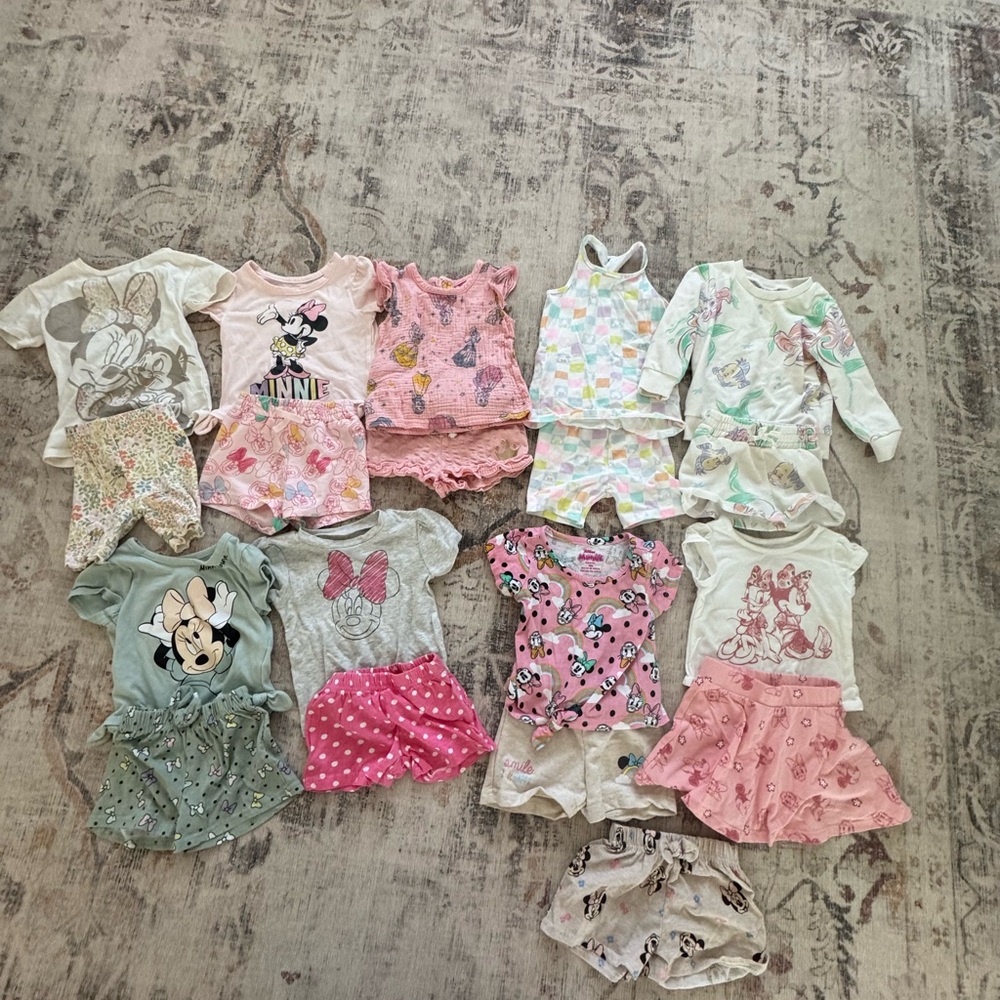 Adorable Disney Baby Outfits Set. Size 18 months